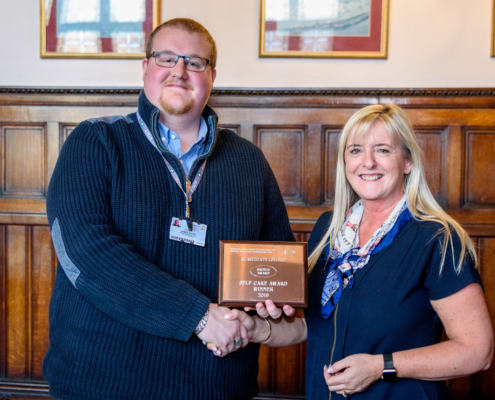 James Payne Noreen Caldwell Self care award