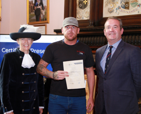 Joelle Warren (High Sheriff), Terry Suckling, Major General (Retd) Richard Spencer