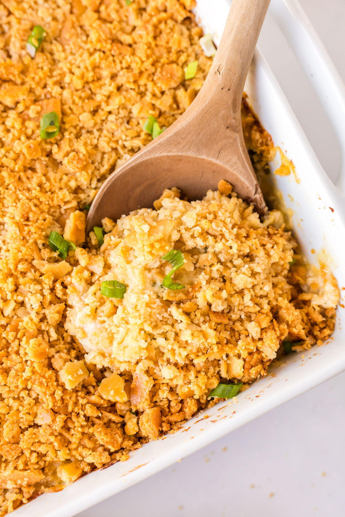 Ritz Cracker Chicken Casserole recipe from RecipeBoy.com : Chicken Casserole with Ritz Crackers ritz chicken casserole in dish with spoon