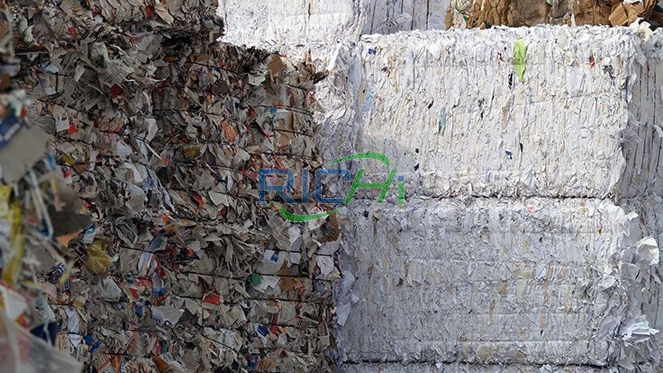 Applicazione della macchina per la produzione di pellet di carta