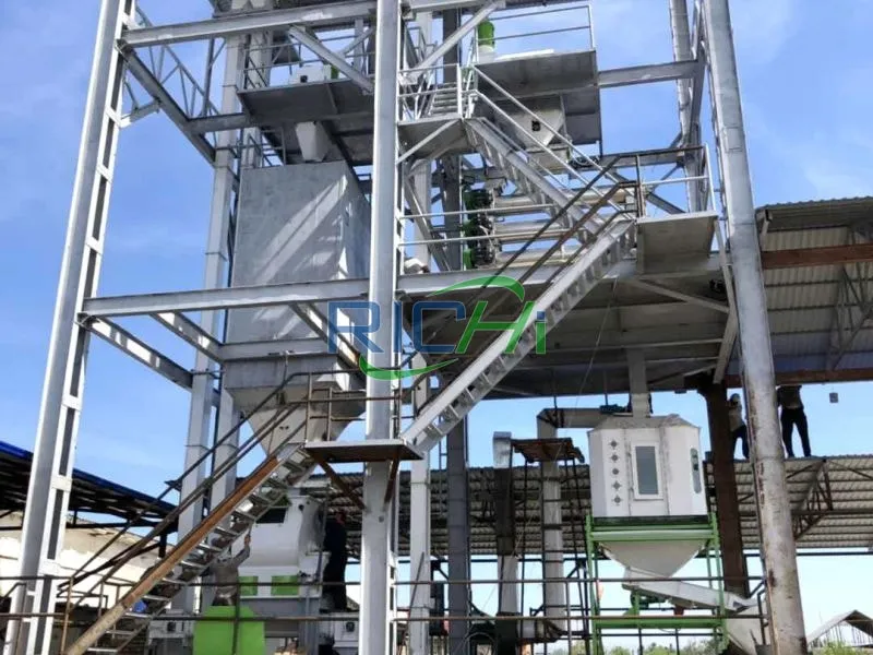 1t/h shrimp feed production line in Thailand