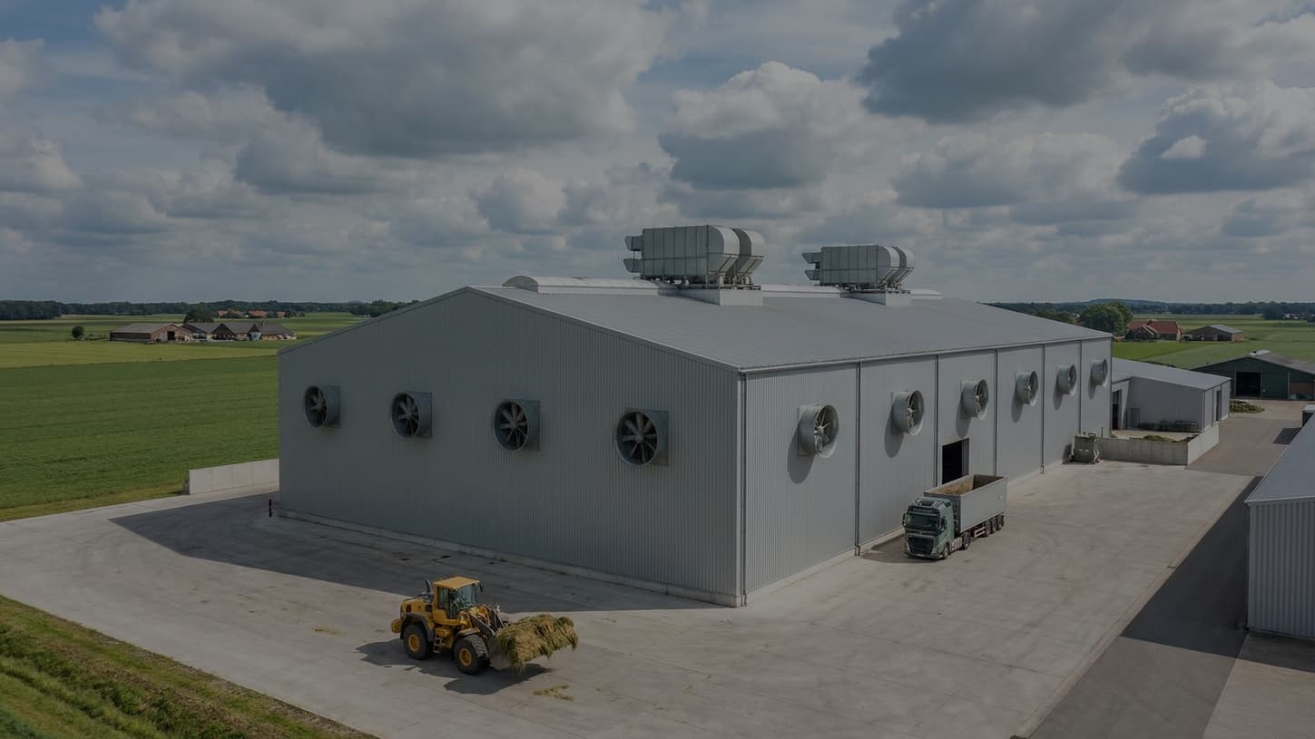 Quinta linea di produzione di pellet d'erba in Germania