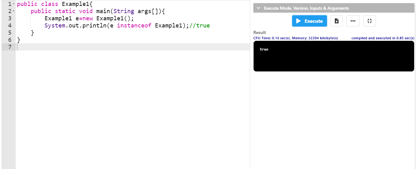 InstanceofinJavaExample