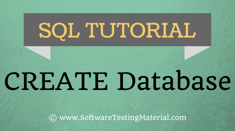 SQL Create Database
