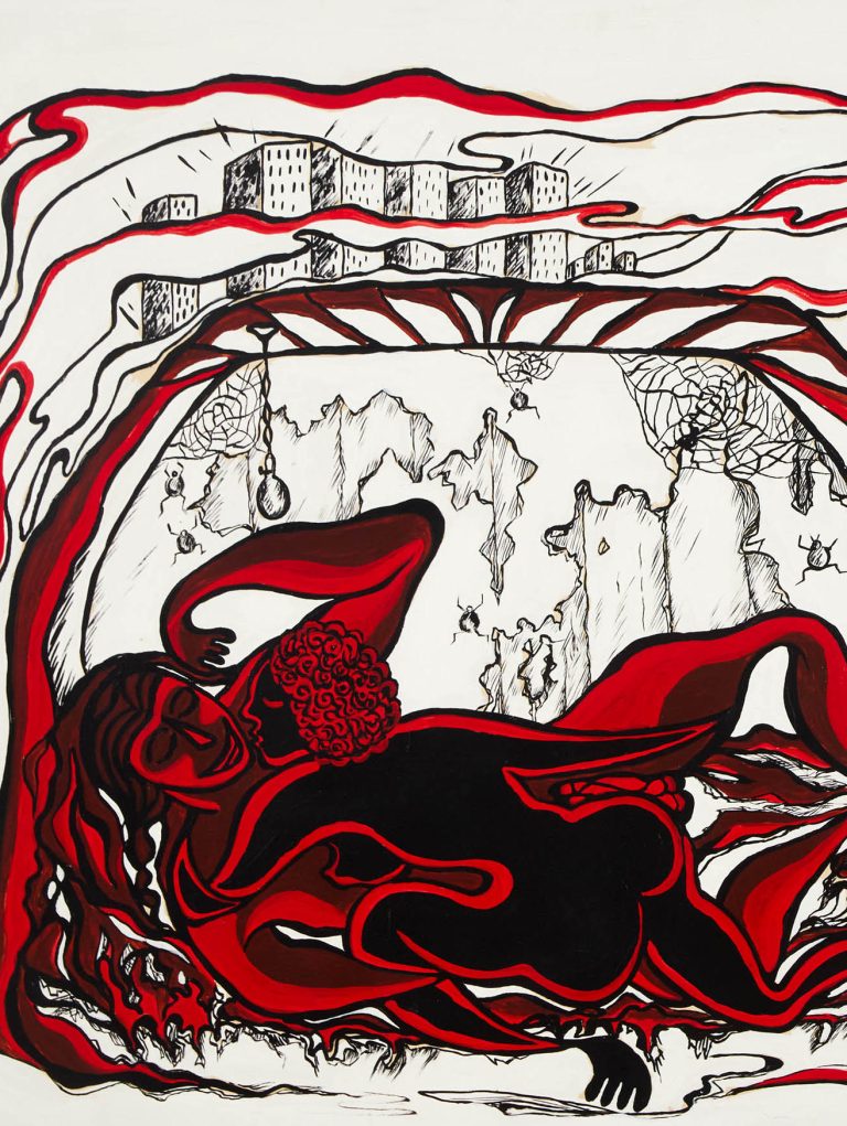 Daphne Odjig, “The Indian and the Tall Fair Lady”