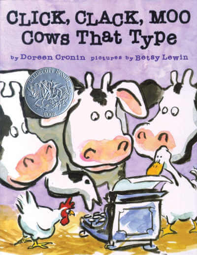 Click Clack Moo Cows that Type picture book cover.