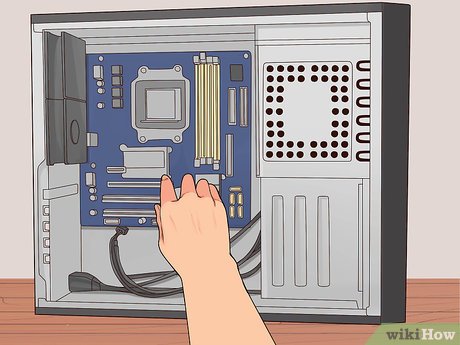 Step 3 Identifikasi motheboard, prosesor, kartu RAM (Random-access Memory atau memori akses acak), dan kartu grafis (graphic card).