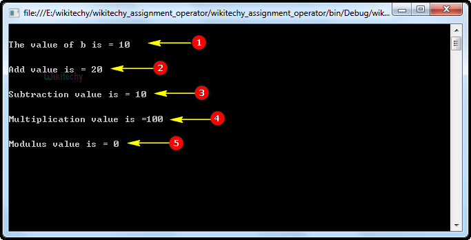  C  assignment operator
