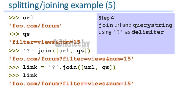 splitting python joining example