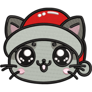 Cute Kawaii Cat Face Design